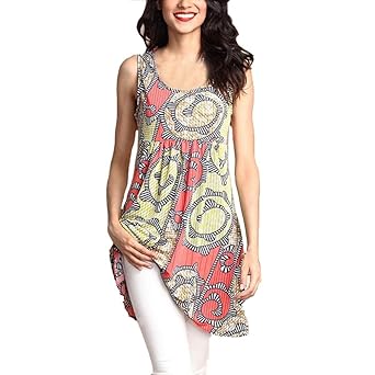 Frauen Strand Weste| Ärmellose Bluse| Lässige Tank lose Tops| Ethnisches T-Shirt| Strandkleid Minikleid Tunika | Vintage Bohe