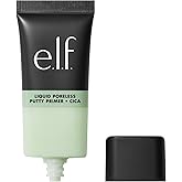 e.l.f. Liquid Poreless Putty Primer + Cica, Face Primer For Gripping Makeup, Visibly Reducing Redness & Soothing Skin, Vegan & Cruelty-Free