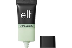 e.l.f. Liquid Poreless Putty Primer + Cica, Face Primer For Gripping Makeup, Visibly Reducing Redness & Soothing Skin, Vegan 