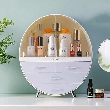 Amazon Co Jp メイクボックス 化粧品収納ボックス コスメ収納 卓上収納 コスメボックス 引き出し 大容量 オシャレ 防塵 韓国 洗面台 スキンケア用品 ピンク クリア ジュエリーケース 小物メイク入れ物 浴室 ビューティー