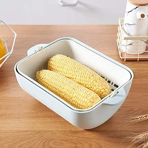 XXNNV Cesta Doble De Almacenamiento De Frutas Y Verduras Cesta De