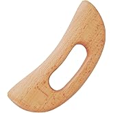 FKYzixeh Lymphatic Drainage Massager, Wooden Gua Sha Tool for Body, Manual Massage Scraper for Anti Cellulite and Relieve Muscle Fatigue, Body Gua Sha Paddle (Style A)
