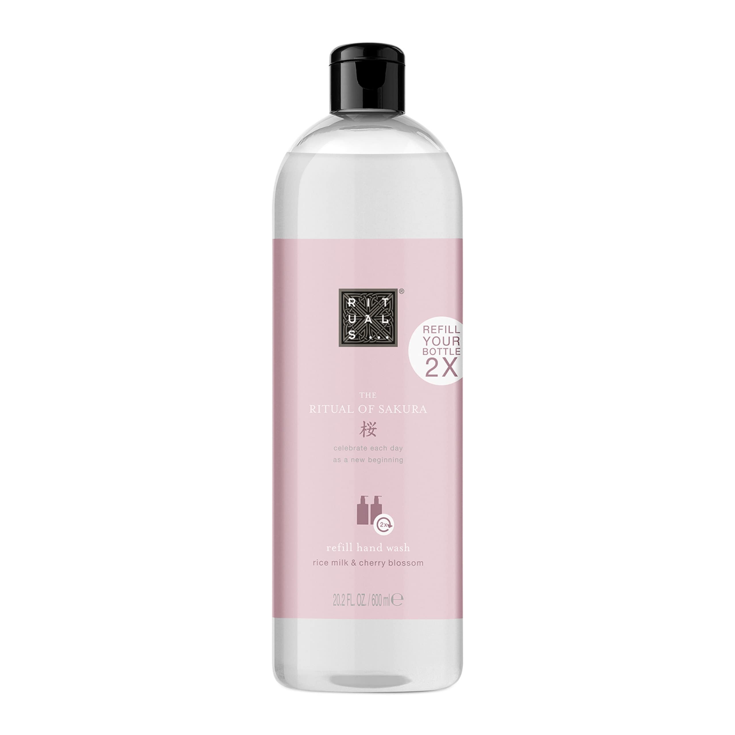 RITUALS Hand Wash Refill from The Ritual of Sakura, 600 ml - With Rice Milk & Cherry Blossom - Skin Nourishing & Renewing Properties