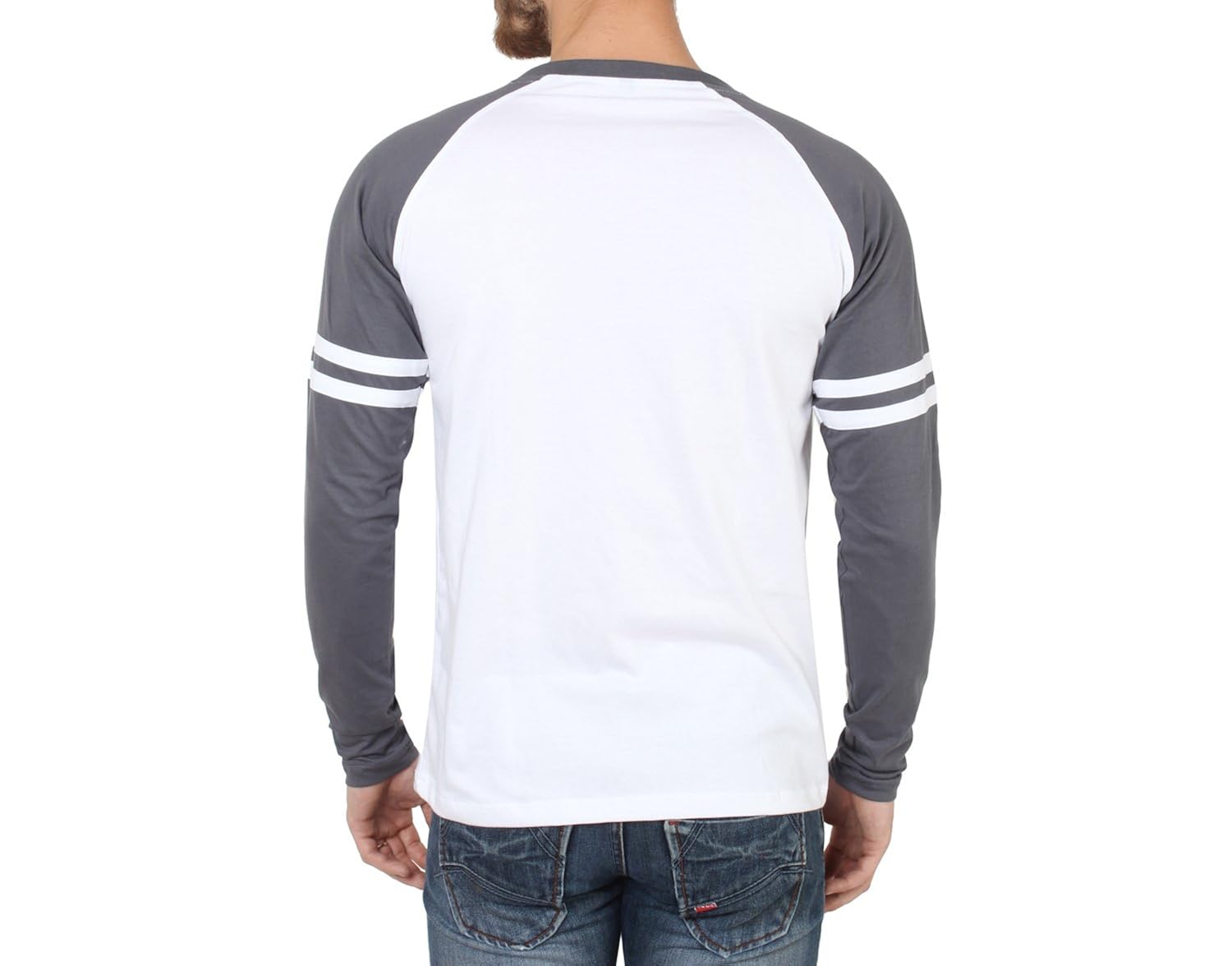 sayitloud men's cotton full sleeve sports trim t-shirt