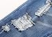 EMAOR Unisex Kids Baby Elastic Waist Ripped Holes Denim Pants Jeans Blue, US 18M