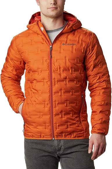 Columbia Men's Delta Ridge Down Hooded Jacket, Harvester, S: Amazon.co.uk: Sports & Outdoors