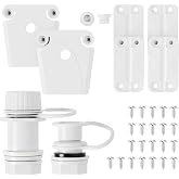 Replacement Parts Kit for Igloo Coolers - Plastic Hinges, Latches, Screws, Threaded Drain Plug and Triple-Snap Drain Plug,Compatible with Igloo Cooler