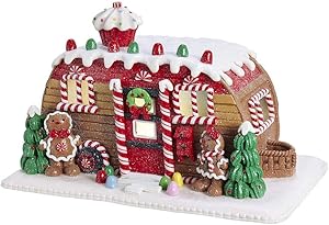 Kurt S. Adler Kurt Adler 6-Inch Gingerbread Camper House Table Piece, Multi