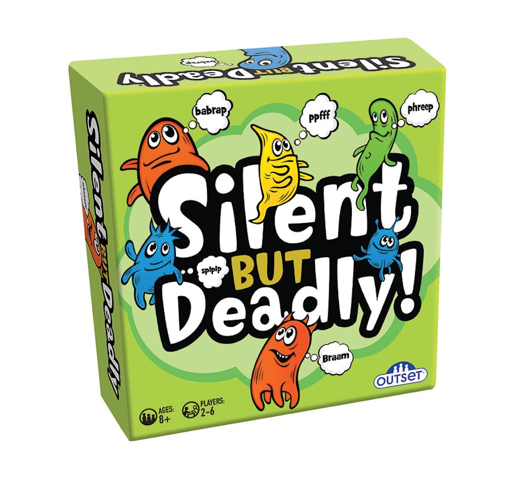 Outset Media Silent But Deadly - The Award Winning Card Game Of Windy Fun - Think Uno But With Farts - Family Game For Ages 8+