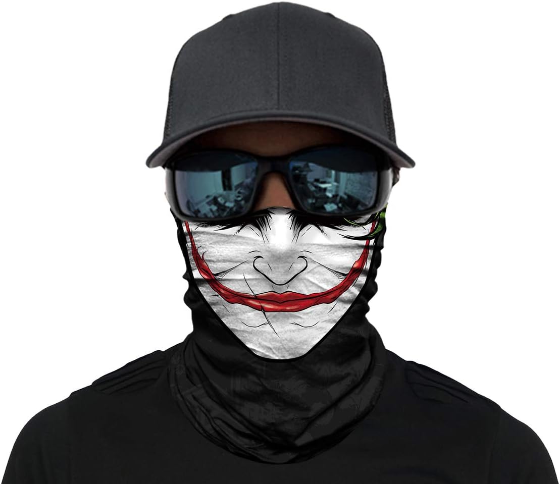 OUYZY Neck Gaiter, Headwear, Face Sun Mask, Magic Scarf, Bandana, Balaclava, Headband for Cycling, Fishing, Motorcycling, Running, Skateboarding, Moisture Wicking UV Protection
