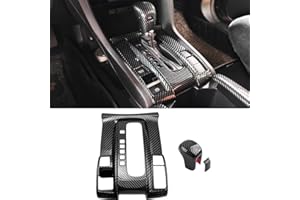 TKREENO Carbon Fiber Color Car Center Console Gear Shift Box Panel Cover Gear Shift Knob Cover Auto Trim Accessories for Honda 10th Gen Civic Hatchback Sedan 2016 2017 2018 2019 2020 2021