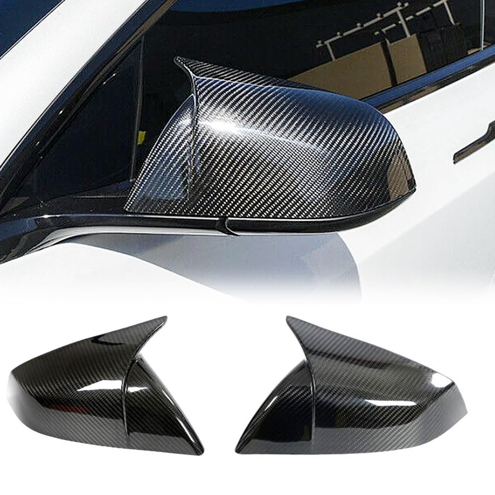 Photo 1 of MCARCAR KIT Dry Carbon Fiber Mirror Cover Caps for Tesla Model S 2021-2023 Add-on Side Rearview Mirror Caps Car Exterior Accessories Factory Outlet