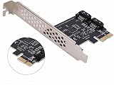 Lazmin 2 Port SATA PCIe Controller Card SATA III 6Gbps Expansion Adapter view 3