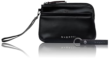 bugatti Senso Kunstleder Kosmetiktasche für Damen - edle Pouch in schwarz