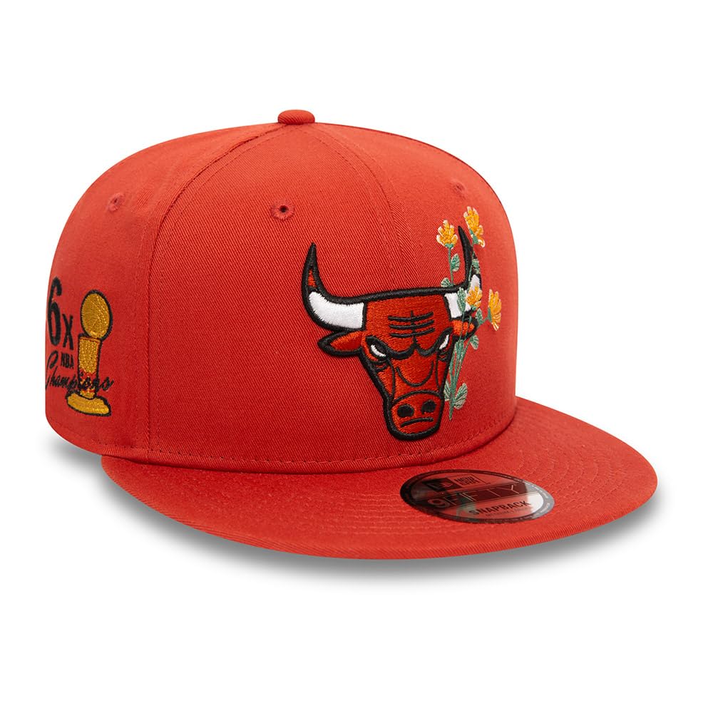 New Era 9Fifty Snapback Cap - FLOWER Chicago Bulls - S/M