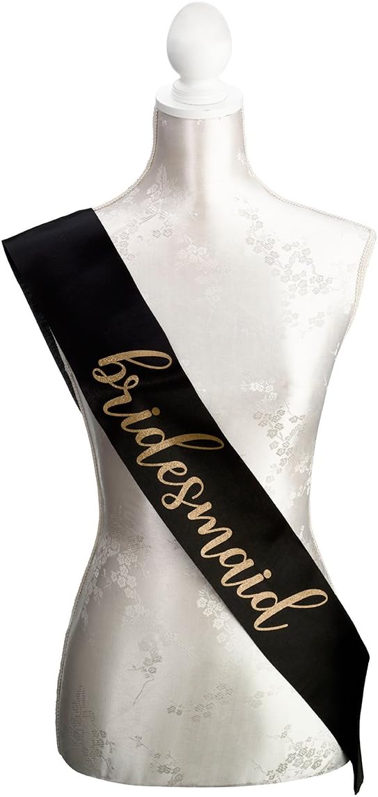 rose gold bridesmaid sash