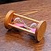 Optimal Shop 5 Minutes Wooden Frame Sandglass Sand Glass Hourglass for Home Kitchen Timer Clock Decor Christmas Birthday Gift (Pink Sand)