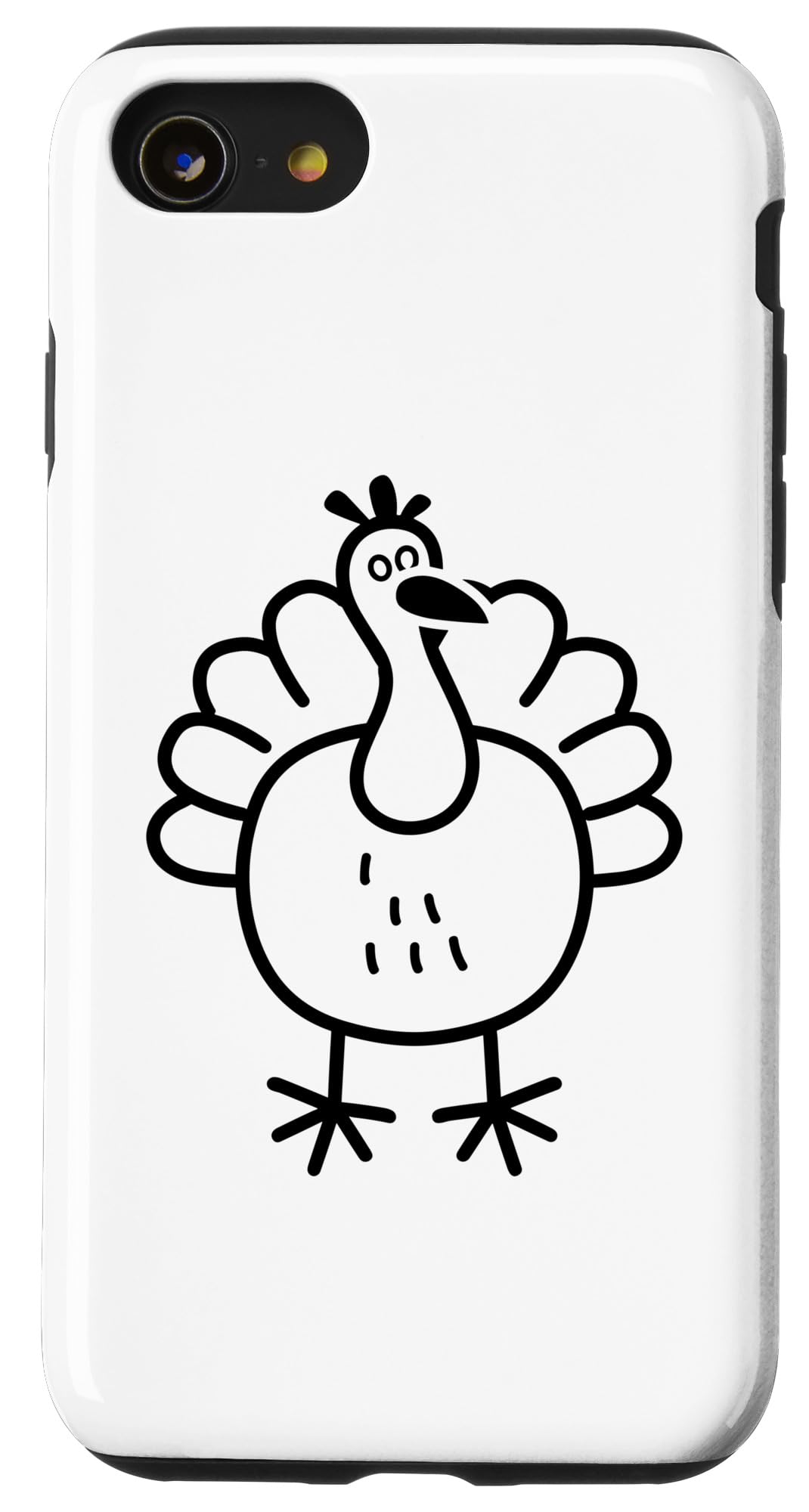 iPhone SE (2020) / 7 / 8 Animals turkeys funny minimalist cute simple turkey Case