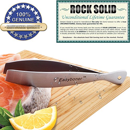 Easyboner Fish Bone Tweezer, Superior Quality Fillet Pin Bone Remover