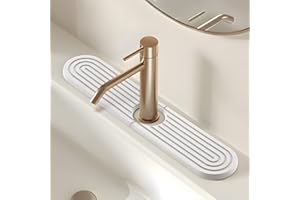 Kitchen Sink Splash Guard, Super Absorbent Diatomaceous Earth Kitchen Sink Mat Prevents Water Pooling in Sinks, Faucet Mat fo