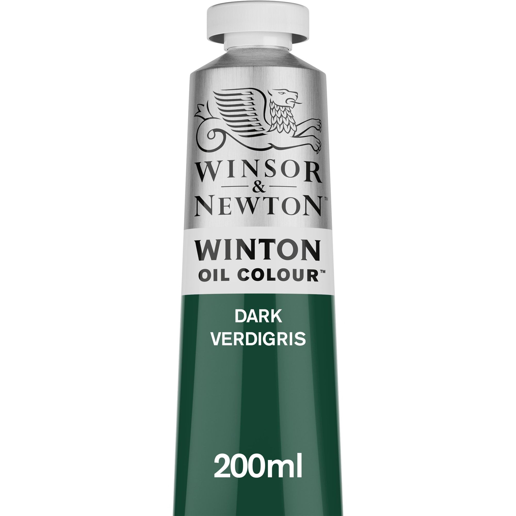 Winsor & Newton Oil Paint, Dark Verdigris, 200 ml (Pack of 1)