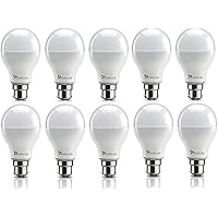 Syska SRL Base B22 9-Watt LED Bulb (Pack of 10, Cool White)