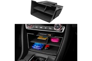 Thenice for 10th Gen Civic Central Console Storage Box Cards Organizer for Honda Civic Sedan Hatchback Coupe Type R 2016 2017 2018 2019 2020 2021
