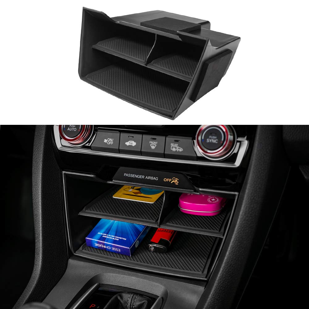Photo 1 of Thenice for 10th Gen Civic Central Console Storage Box Cards Organizer Compatible with Honda Civic 2016 2017 2018 2019 2020 2021