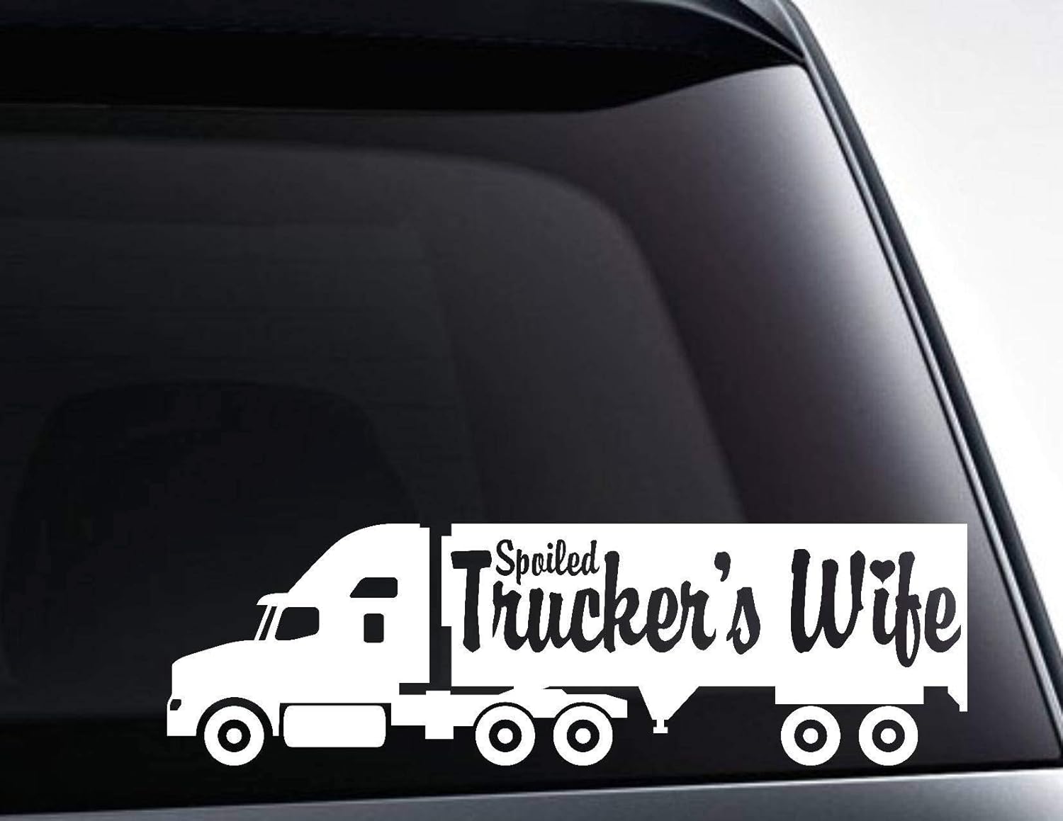 Spoiled Trucker/'s Wife Decal Sticker Trucker/'s Wife Vinyl Decal Stickers