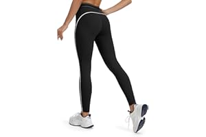 Tapata Women's Workout Leggings High Waist Tummy Control Side Striped Athletic Running Yoga Pants
