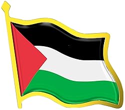 Palestine Flag Lapel Pin - Enamel Metal National
