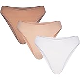NEGATIVE Underwear – French Cut Cotton Underwear for Women – French Cut Brief – Soft, Stretchy and Cheeky - 3 Pack