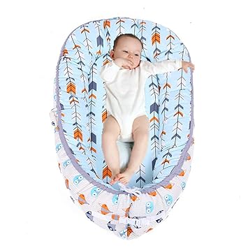Amazon Com Cama Nido Para Bebe Recien Nacido Zorro Azul Arrow Blue Baby