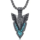 KoyeKei Viking Necklace for Men 925 Sterling Silver Viking Norse Pagan Jewelry Gifts for Women