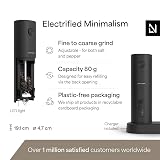 LARS NYSØM Electric Salt and Pepper Grinder Set USB Rechargeable Carbon Black view 4
