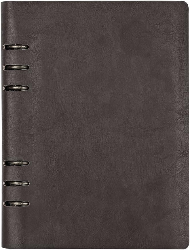 TWBBetter Vintage Soft PU Leather Cover Journal A5 Lined Refillable Notebook Loose Leaf Blank Travel Laboratory Diary