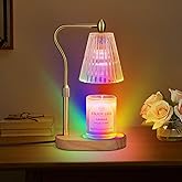 seenlast Candle Warmer Lamp with 8 Colors LED Changing,with Timer Dimmer Adjustable Height,Mothers Day Gifts,Vintage Home Dec