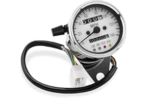 BIKER'S CHOICE Bikers Choice 76067 Mini Speedo With LED Indicator Light - 2:1 Drive Ratio