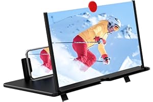18" Screen Magnifier –3D HD Mobile Phone Magnifier Projector Screen Enlarger for Movies, Videos, and Gaming–Foldable Cell Pho
