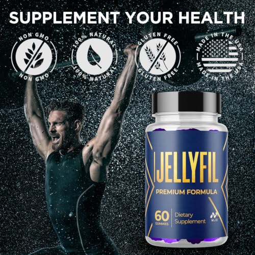 (2 Pack) Jellyfil Gummies, Official Jellyfil Gummys with All Natural Ingredients, Advanced Formula Maximum Strength Supplement with Natural Active Lifestyle Support Premium Multivitamins (120 Gummies)