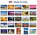 AMERICA THE BEAUTIFUL postcard set. 50 modern post cards variety pack. These postcards depict all fifty states of the United States of America. Made in USA.