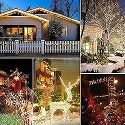 Decute 300LED Christmas Tree String Lights 99FT