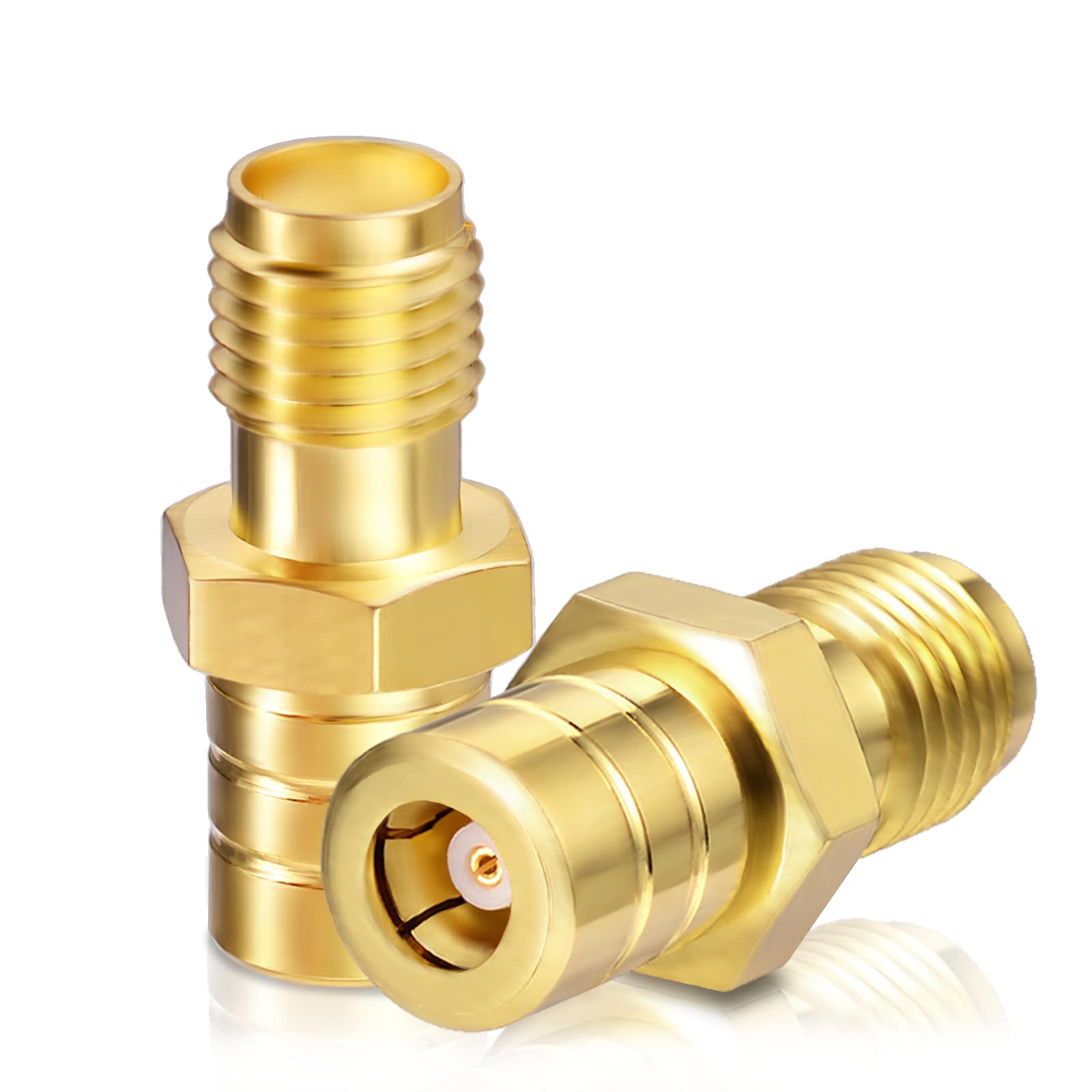 Bingfu DAB Aerial SMA Adapter Female to SMB Male Antenna Connector Converter 2pcs for Radio Pioneer TechniSat Alpine