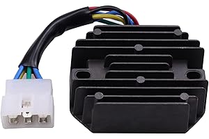 VOZINMOST 185530 Regulator Rectifier Voltage Replacement Compatible with Grasshopper 718D 721D 721G John Deere Tractor 750 M802471 650 M802471 MIA881277 Kubota 821G RS 5101 RS5101 RS5155