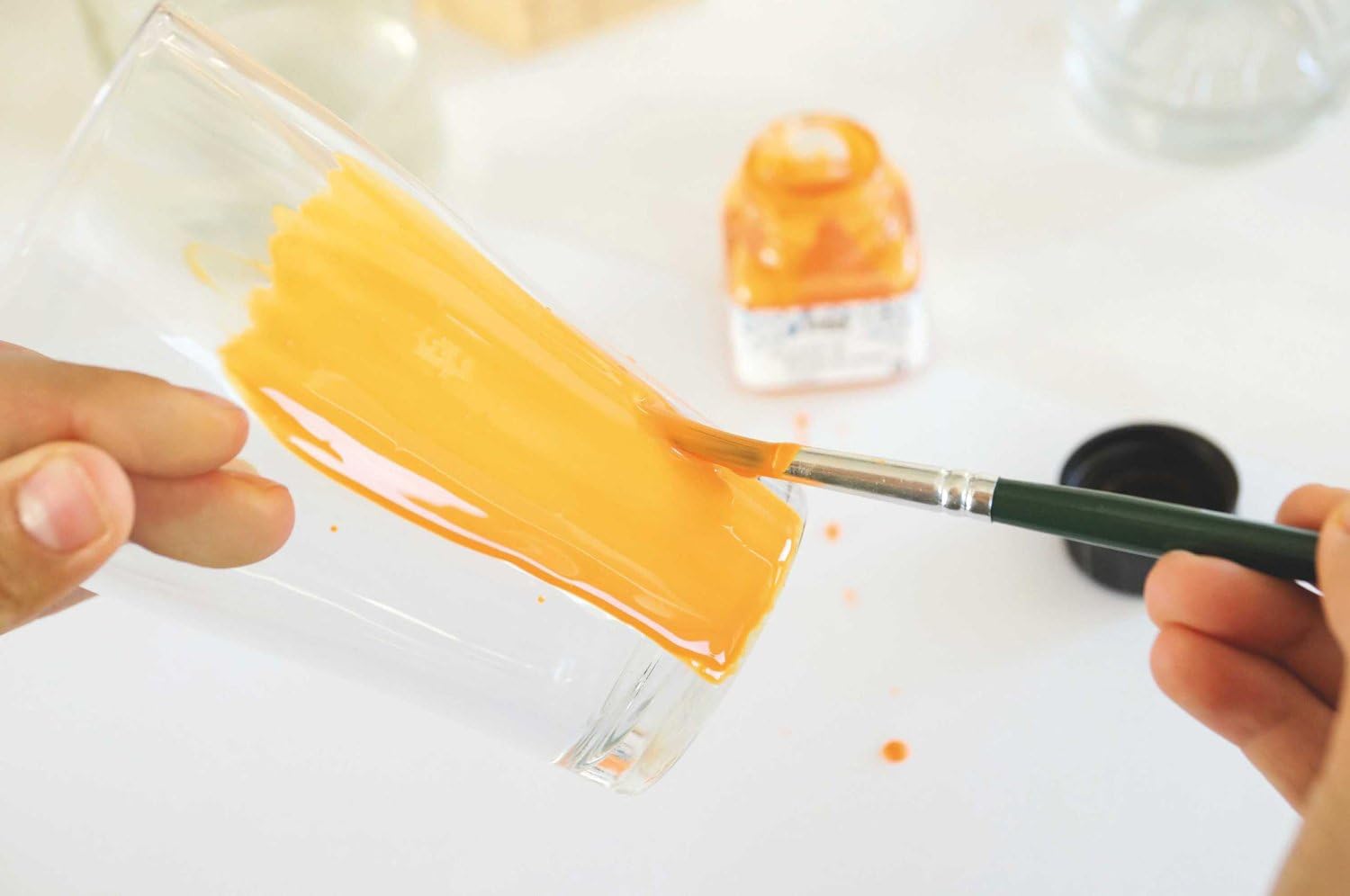 Kreul 16291, Glass & Porcelain Clear Yellow, 20 ml Glass, Transparent Glass and Porcelain Paint, Water-based, Quick Drying - Image 4
