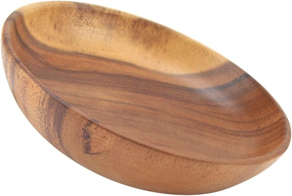 DEWIN Wooden Fruit Bowl