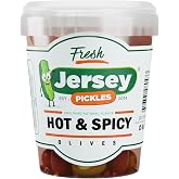 Jersey Pickles &ndash; Hot Mix Olives Combo &ndash; Olives Stuffed &ndash; Hand-Stuffed Gourmet Olive with Premium Fillings for Snacks, Charcuterie &amp; Cocktails (Quart)