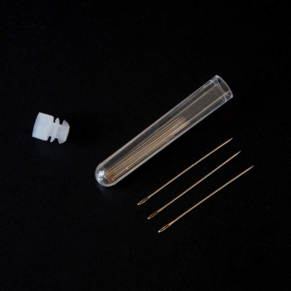 4pcs Sewing Needles Container Transparent Plastic Needle Storage Container Needlework Tool 75mm x 12mm