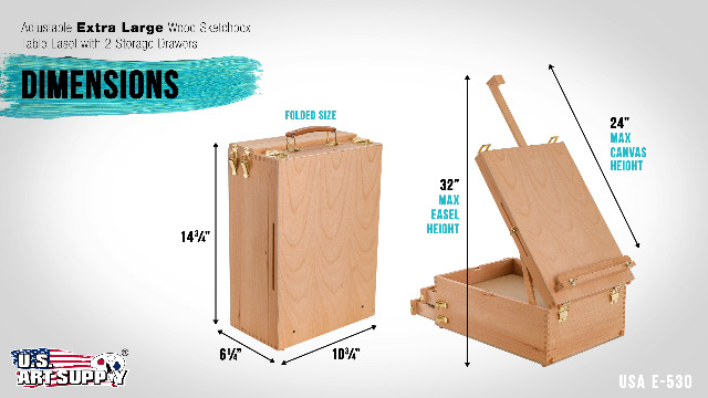 5 US+Art+Supply+2+Drawer+Sketchbox