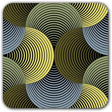 Unique design of coasters,Ornate Geometric Petals Grid Coasters - Cork Bar Drink Coasters - Absorbent and Reusable